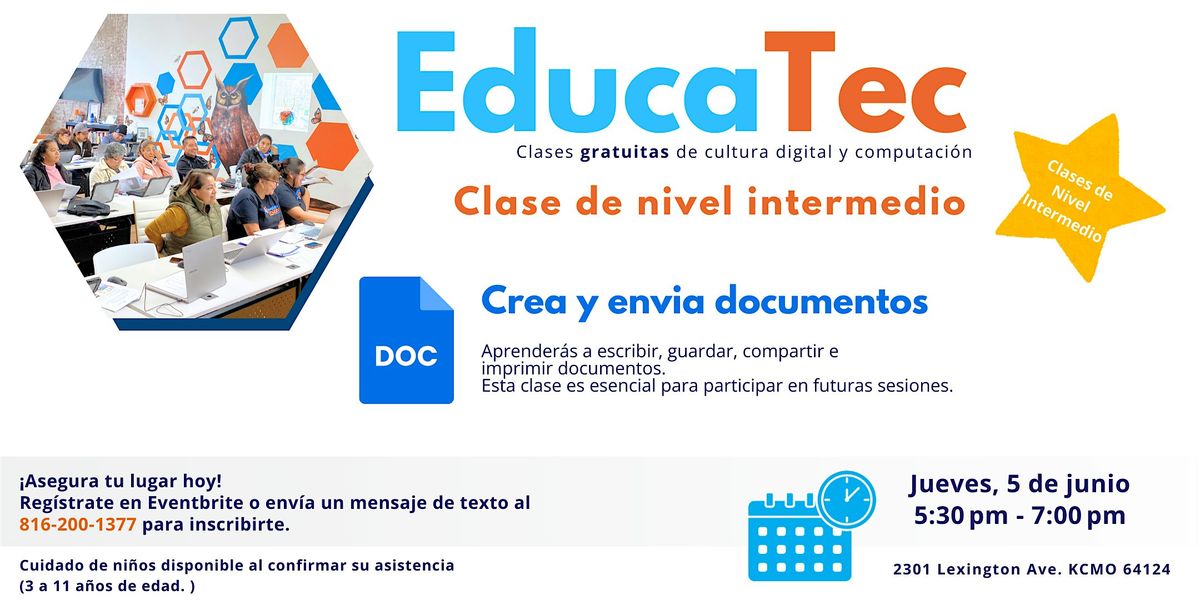 EducaTec : Crea y envia documentos, 5 June | Event in Kansas City | AllEvents