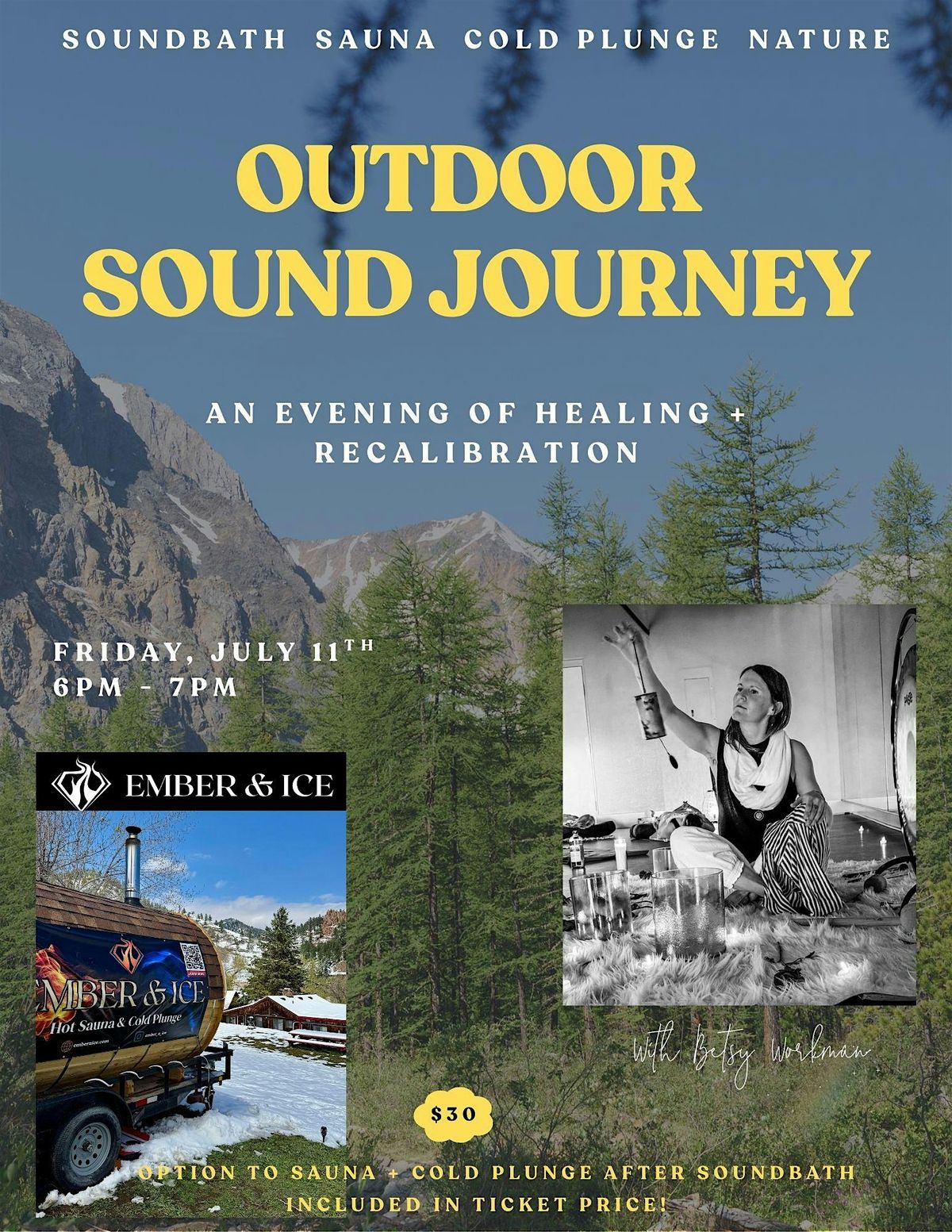 Outdoor Sound Journey w. optional Sauna + Cold Plunge, 13 August | Event in Boulder | AllEvents
