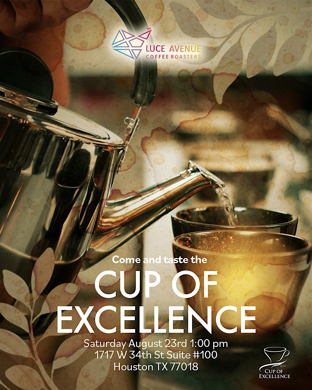 COE Cupping Class, 23 August | Event in Houston | AllEvents