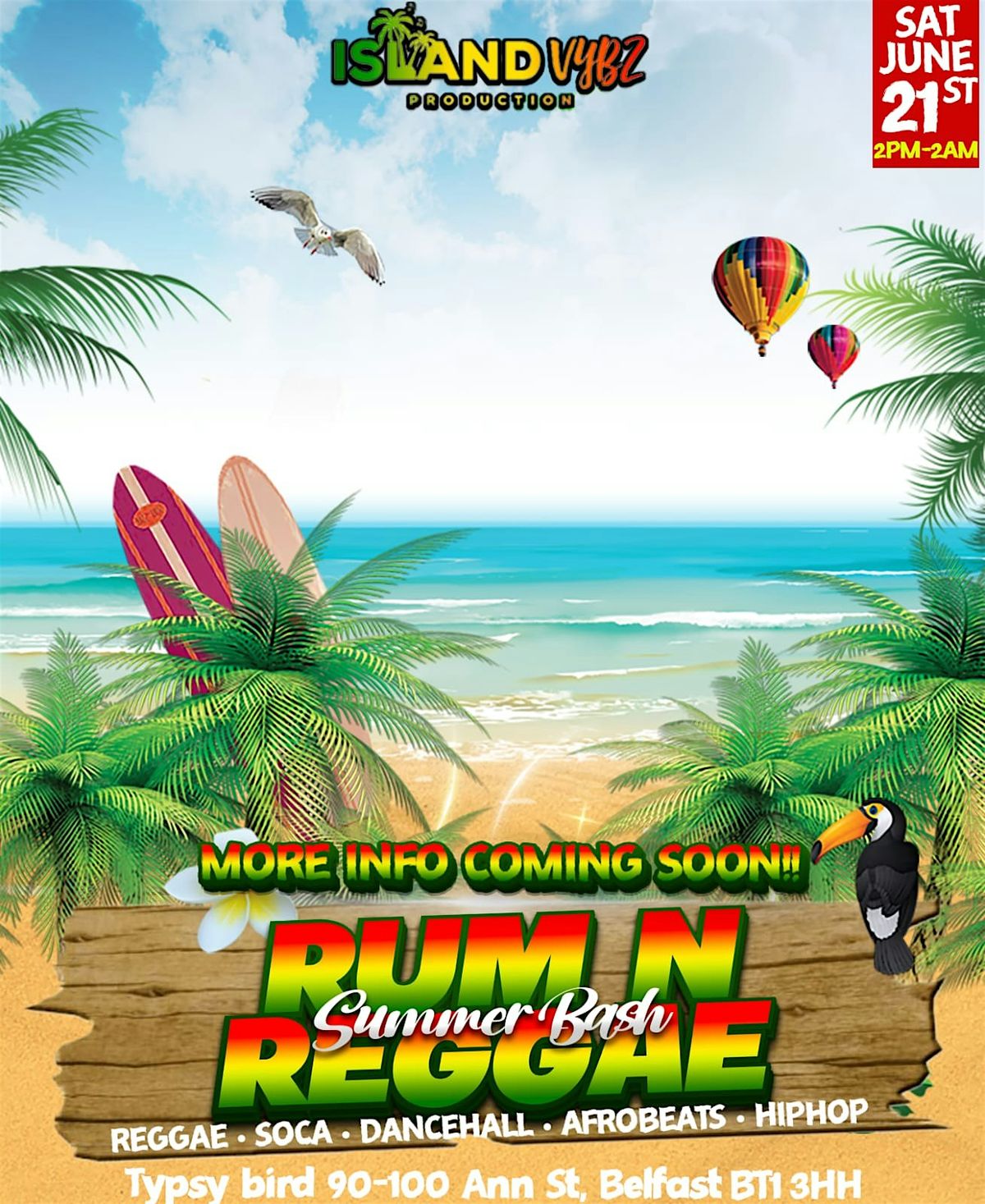Rum N Reggae Summer Bash, 21 June | Event in Belfast | AllEvents