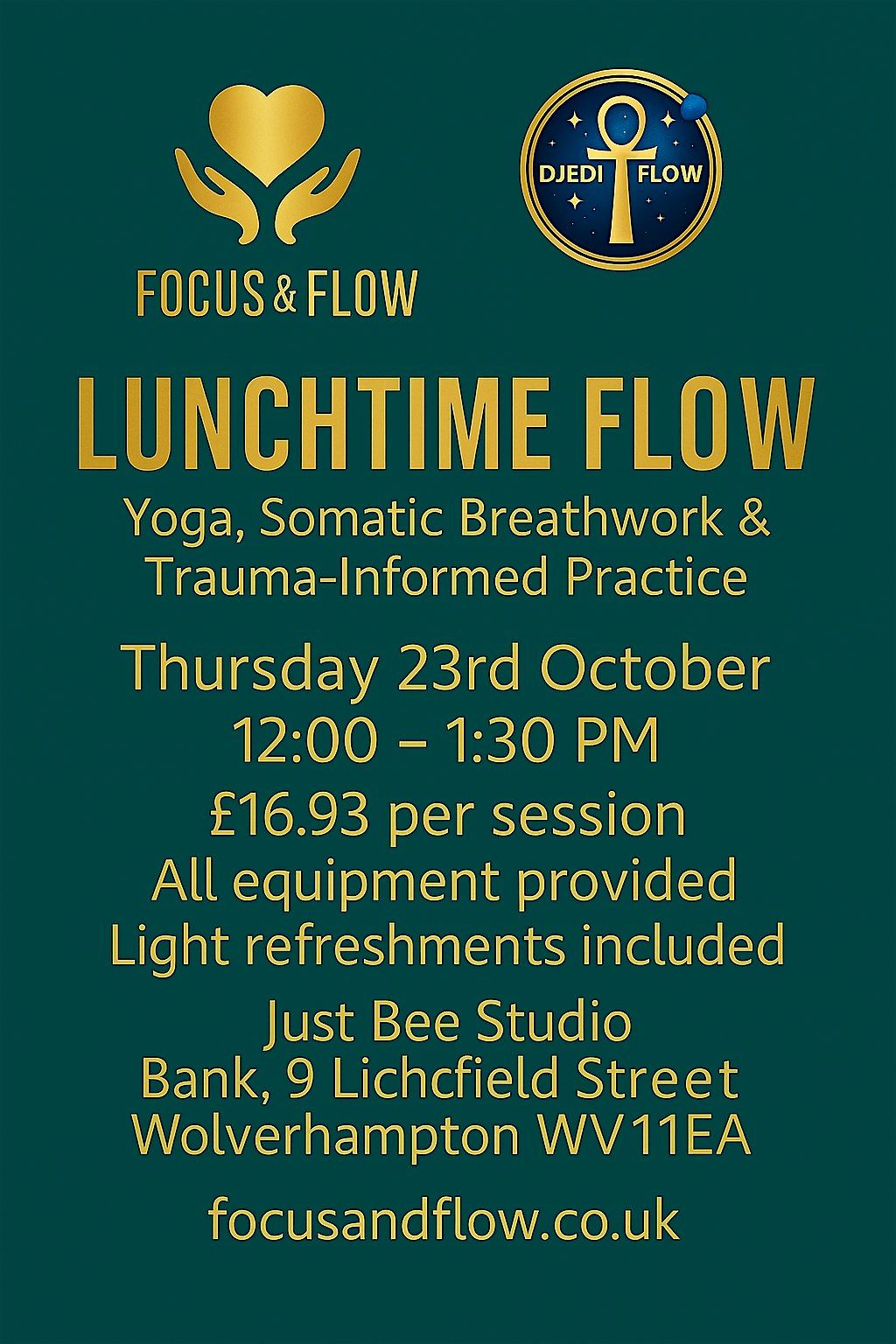 Lunchtime Flow, 23 October | Event in Wolverhampton | AllEvents