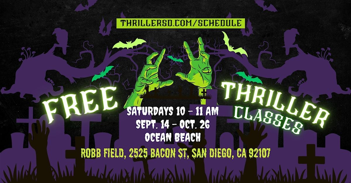 FREE Thriller Classes, Ocean Beach, 14 September | Event in San Diego | AllEvents