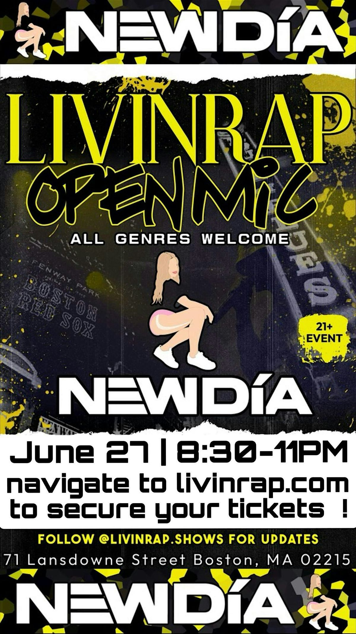 Livinrap Open Mic Event | All Genres Welcome, 27 June | Event in Boston | AllEvents
