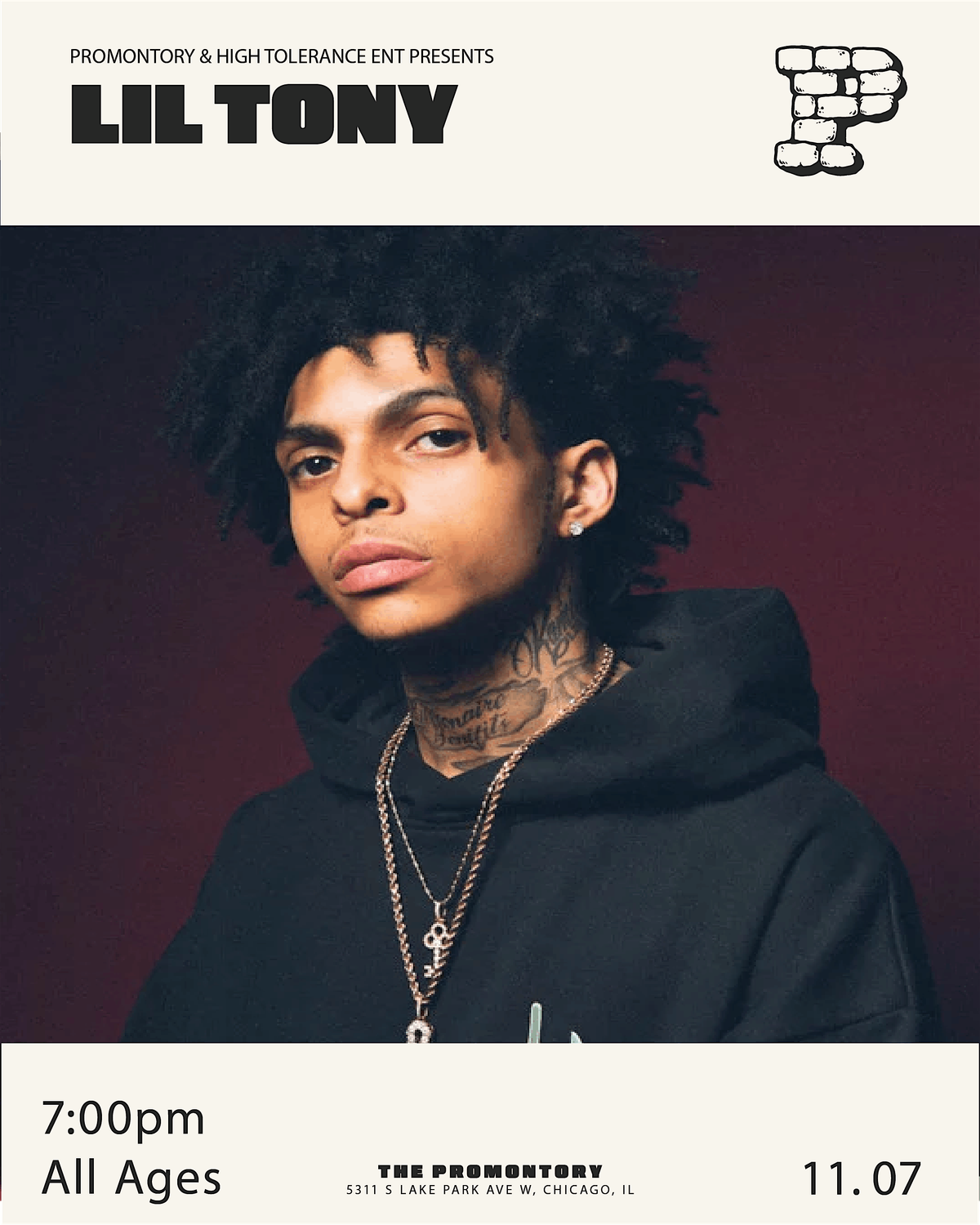 Lil Tony Live! TKey Vs Tony Tour, The Promontory, Chicago, 7 November ...