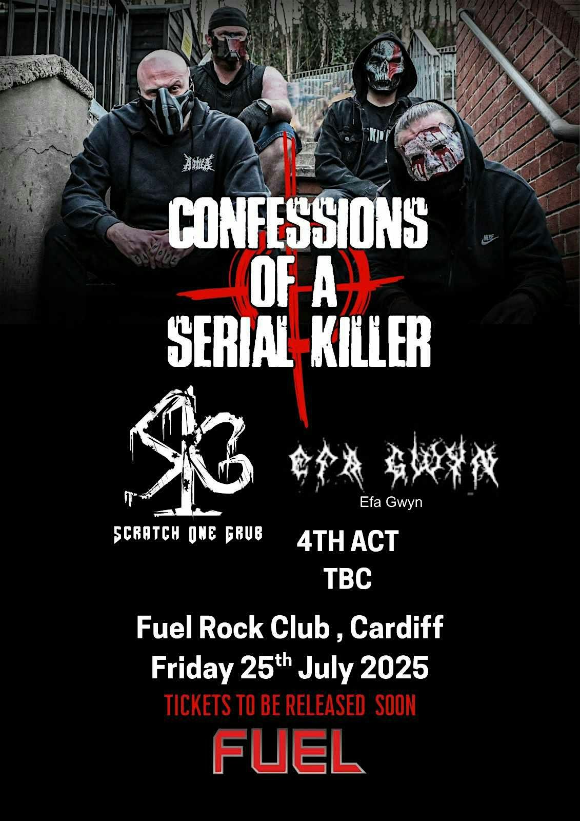 Confessions Of A Serial Killer + Support, 25 July | Event in Cardiff | AllEvents