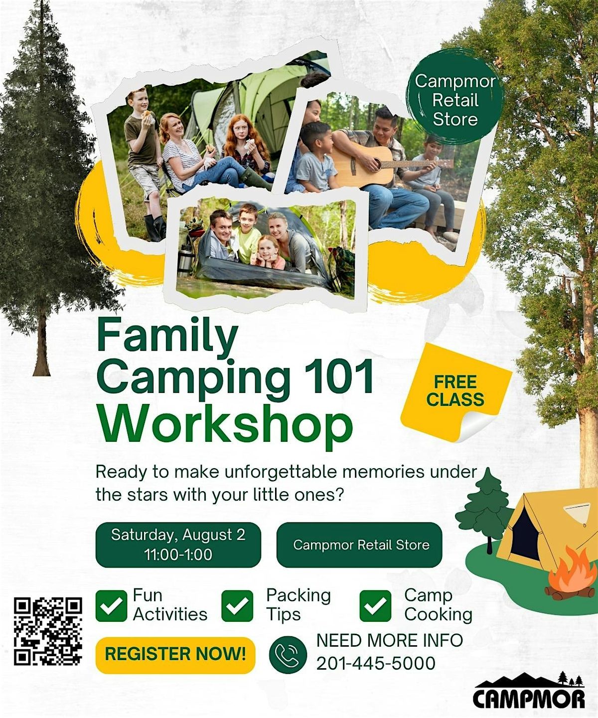 FREE Workshop: Camping with Kids – Family Outdoor Tips & Tricks (Paramus), 2 August | Event in Paramus