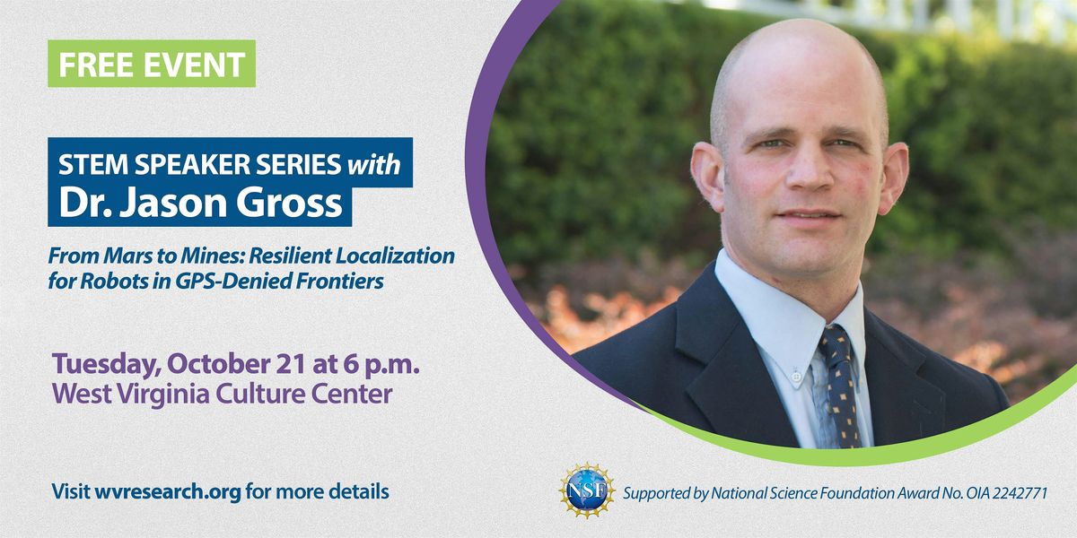 STEM Speaker Series with Dr. Jason Gross, 21 October | Event in Charleston | AllEvents