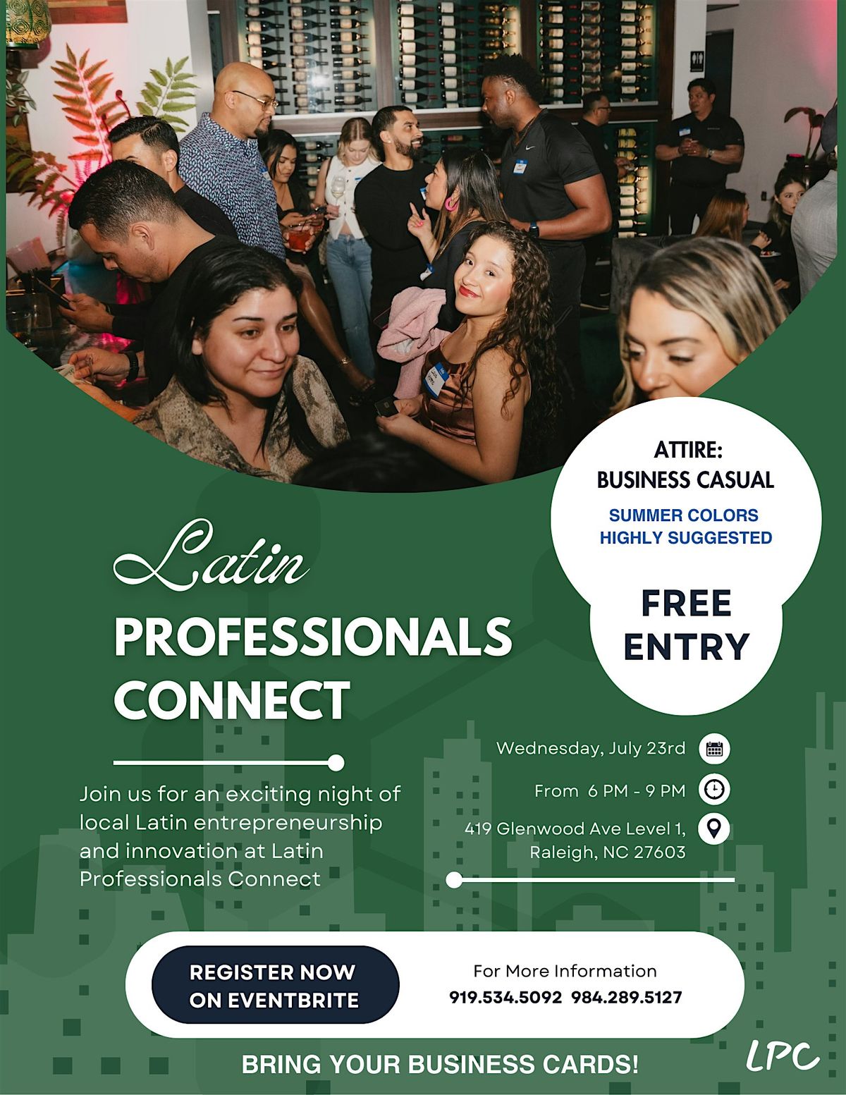 Latin  Professionals Connect - Summer Vibes, 23 July | Event in Raleigh | AllEvents