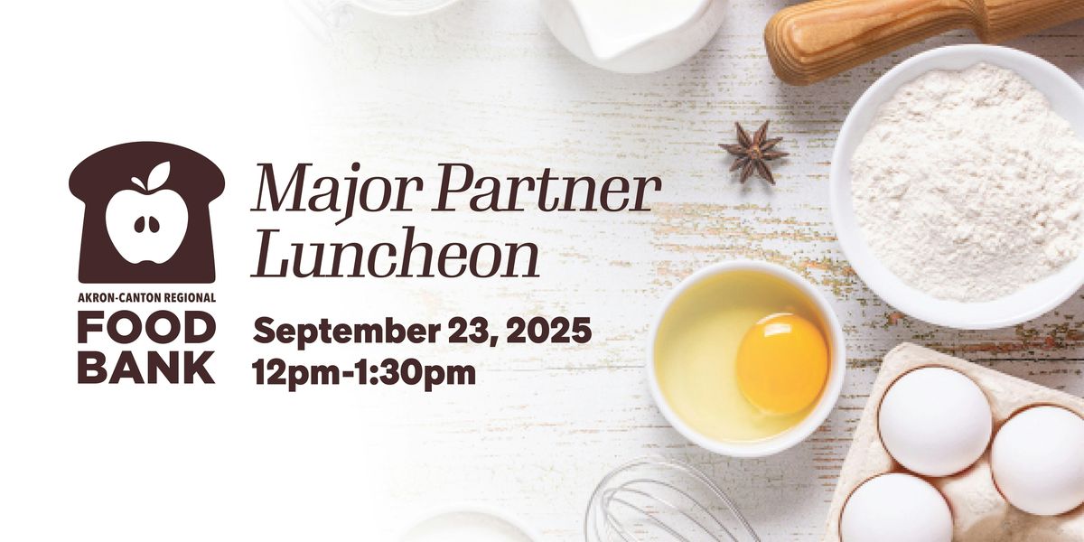 2025 Major Partner Luncheon, 23 September | Event in Akron | AllEvents