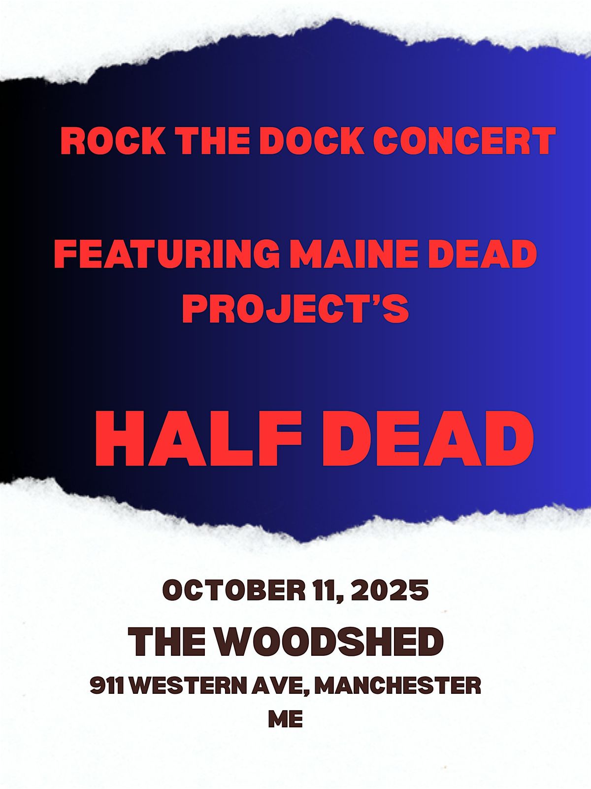 Rock The Dock Concert featuring Maine Dead Project's Half Dead, 11 October | Event in Manchester | AllEvents