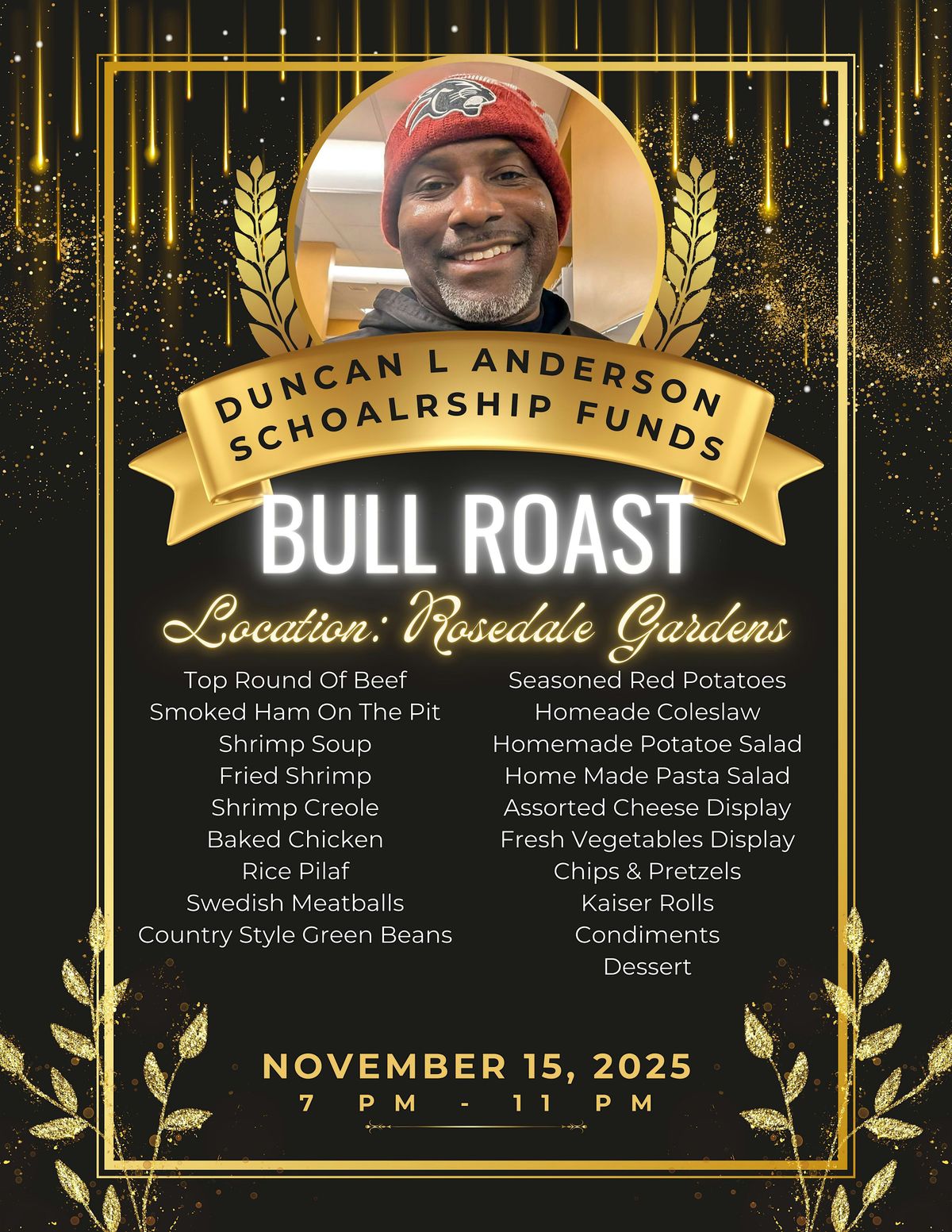 Duncan L. Anderson Jr. Scholarship Funds' Shrimp and Bull Roast, 15 November | Event in Baltimore | AllEvents