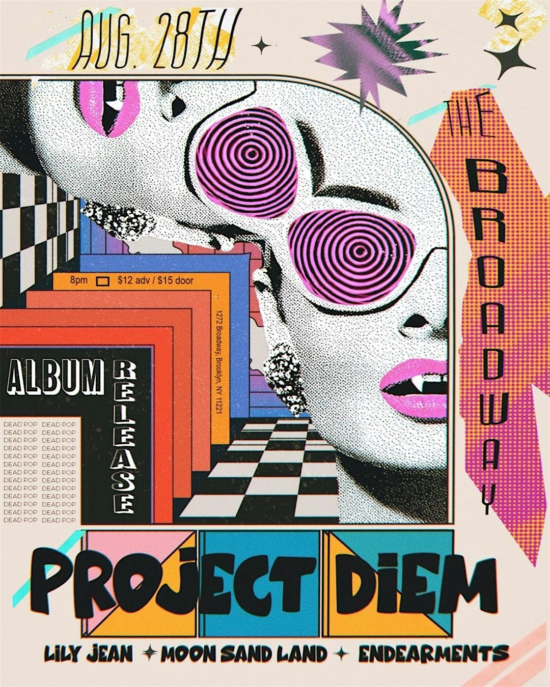 Project Diem (Album Release) w/ Endearments, Moonsandland + Lily Jean, 28 August | Event in Brooklyn | AllEvents