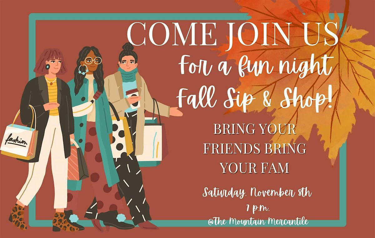 Fall Sip & Shop at The Mountain Mercantile!, 8 November | Event in Colorado Springs | AllEvents