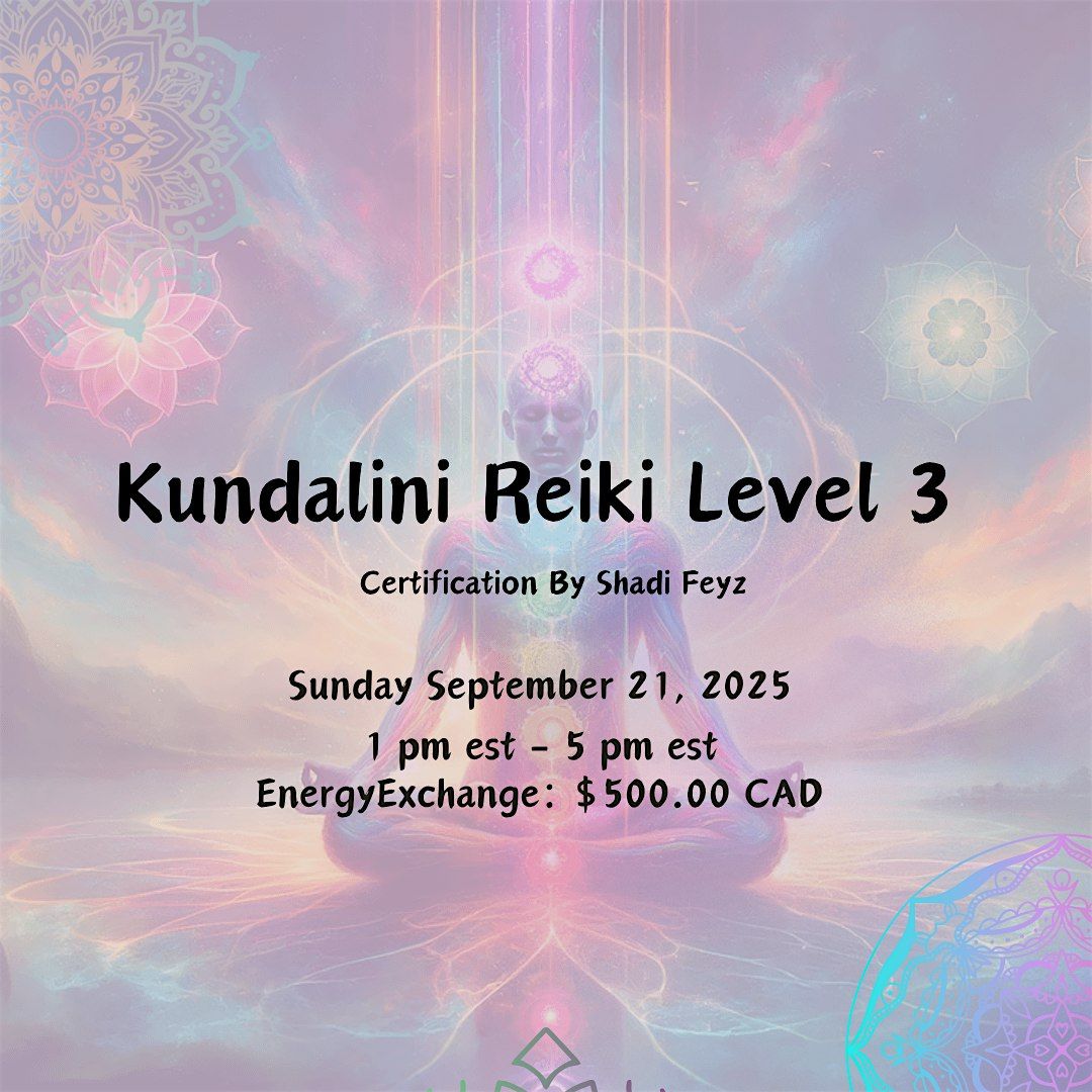 Kundalini Reiki Master Teacher Certification Course, 21 September | Event in Toronto | AllEvents