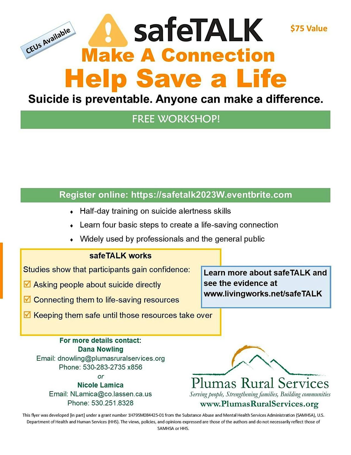 safeTALK - Suicide Alertness Workshop, 30 July | Event in Quincy | AllEvents