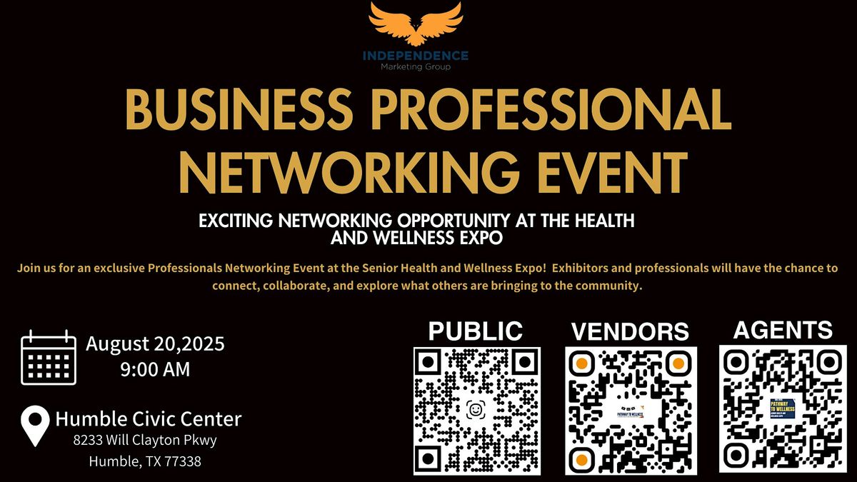 Business Professional Networking Event (morning), 20 August | Event in Humble | AllEvents