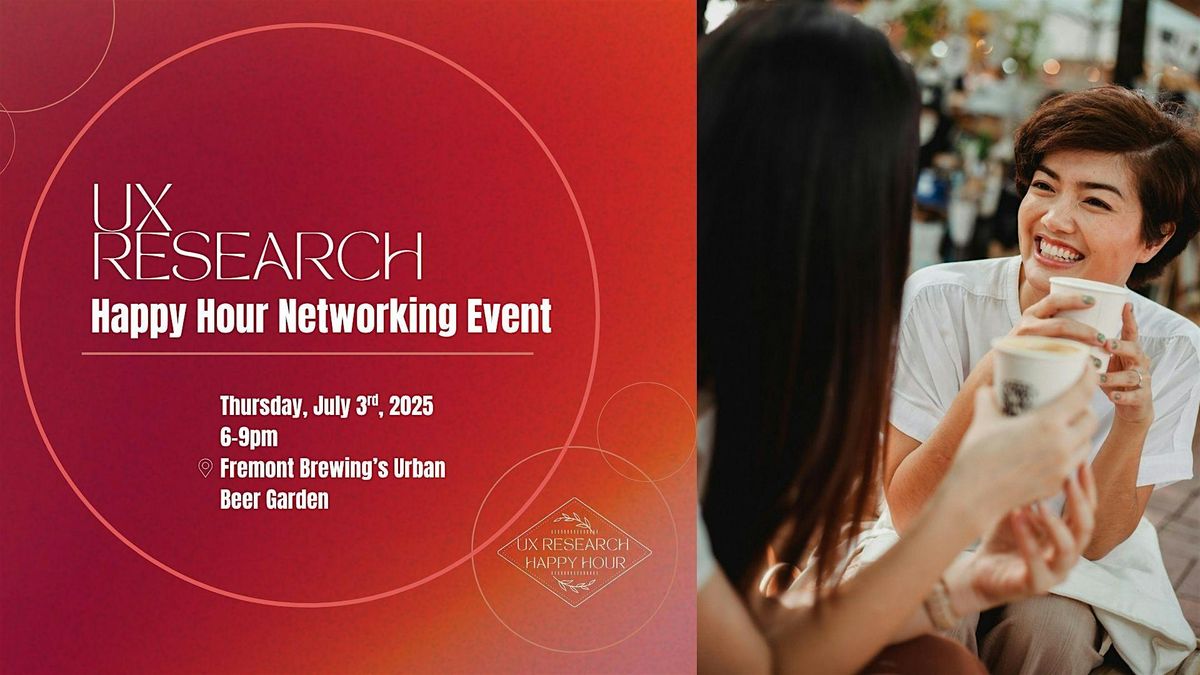 UX Research Happy Hour Networking Event, 3 July | Event in Seattle | AllEvents