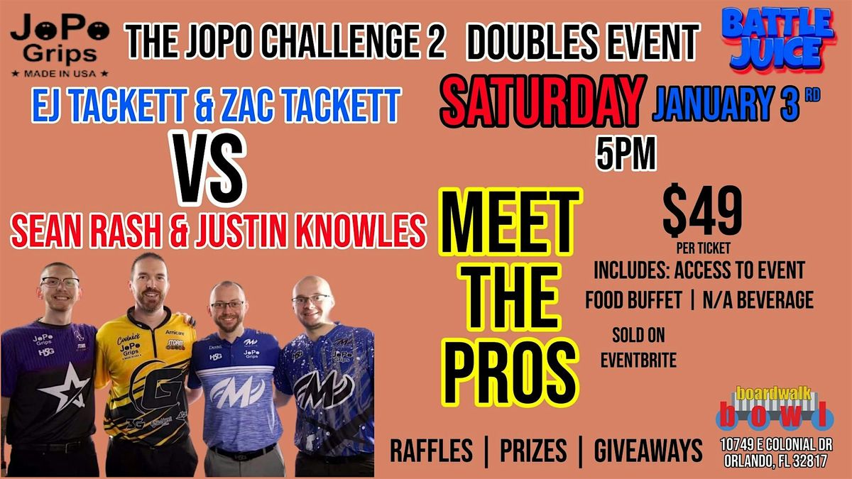 The JOPO Challenge 2, Doubles Event, 5 November | Event in Orlando | AllEvents