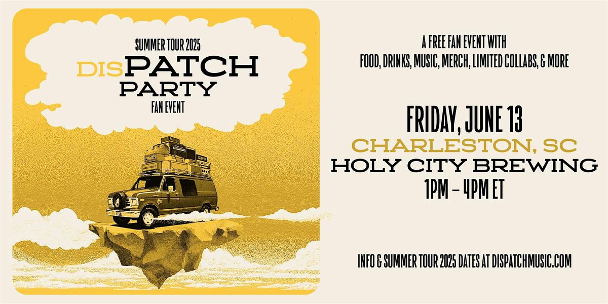 "Patch Party" Pre-Show Hang at Holy City Brewing, 13 June | Event in Charleston | AllEvents