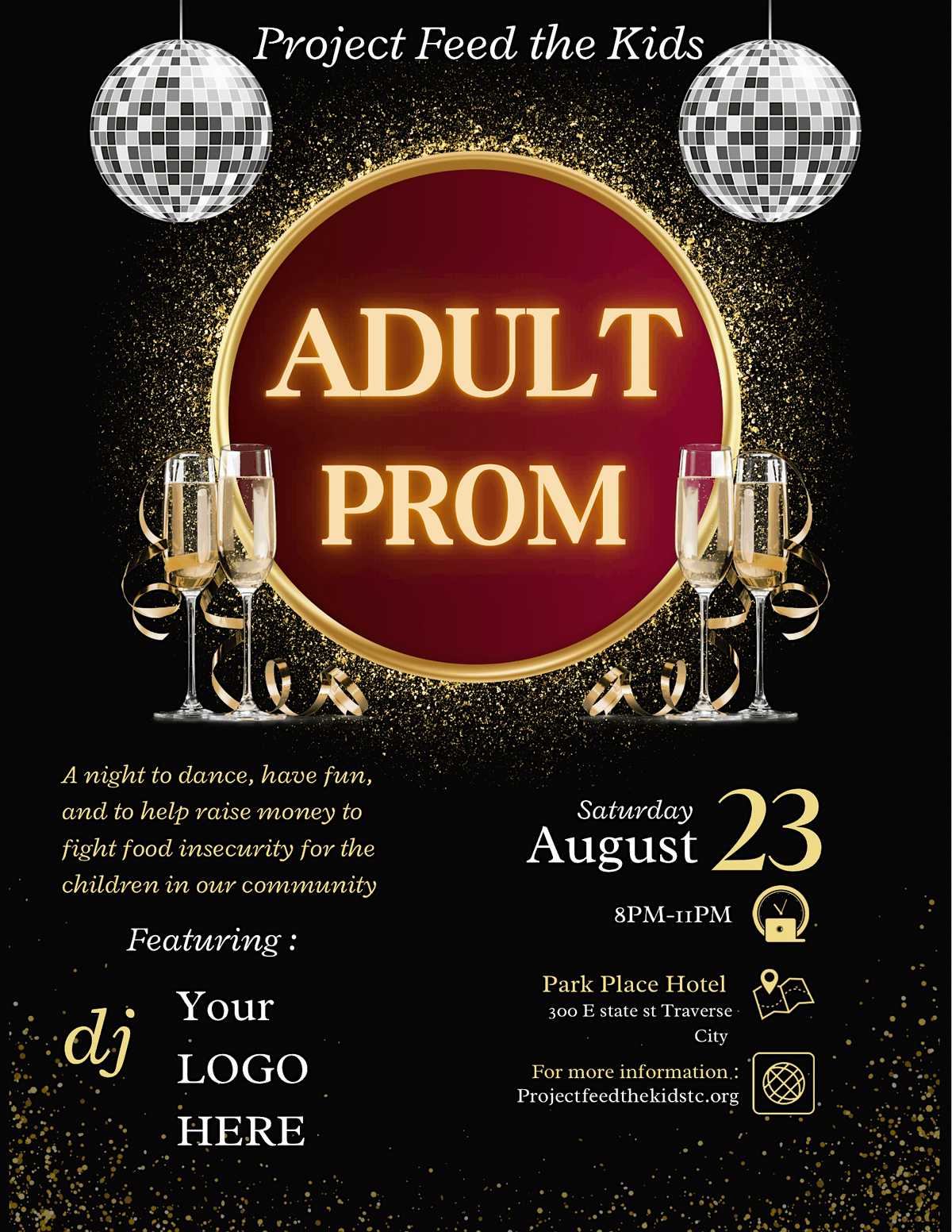 Adult Prom Project Feed  the Kids charity Fundraiser, 23 August | Event in Traverse City | AllEvents