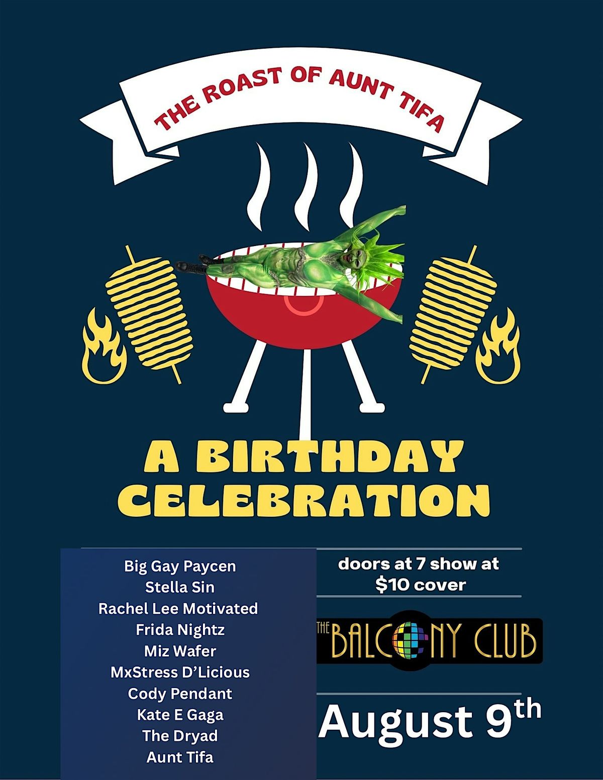 The Roast of Aunt Tifa, 9 August | Event in Boise | AllEvents