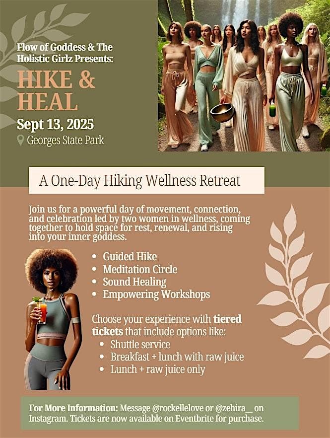 HIKE AND HEAL                              Flow of Goddess X Holistic Girlz, 13 September | Event in Columbia
