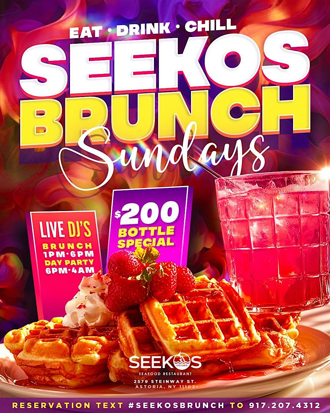 Brunch Sundays at  Seekos Astoria, 14 September | Event in Queens | AllEvents