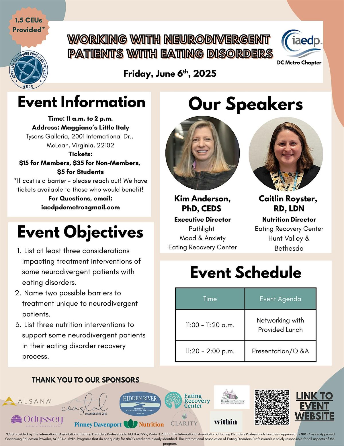 Working with Neurodivergent  Patients with Eating Disorders, 6 June | Event in McLean | AllEvents