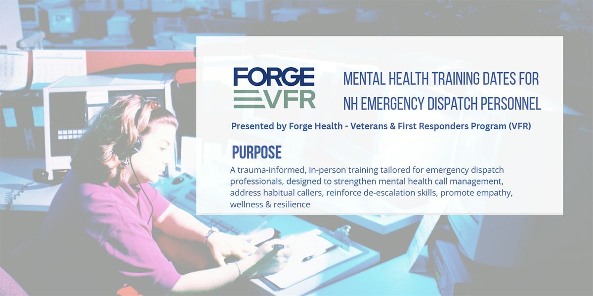 Mental Health Training for NH Emergency Dispatch - Derry NH, 5 November | Event in Derry | AllEvents