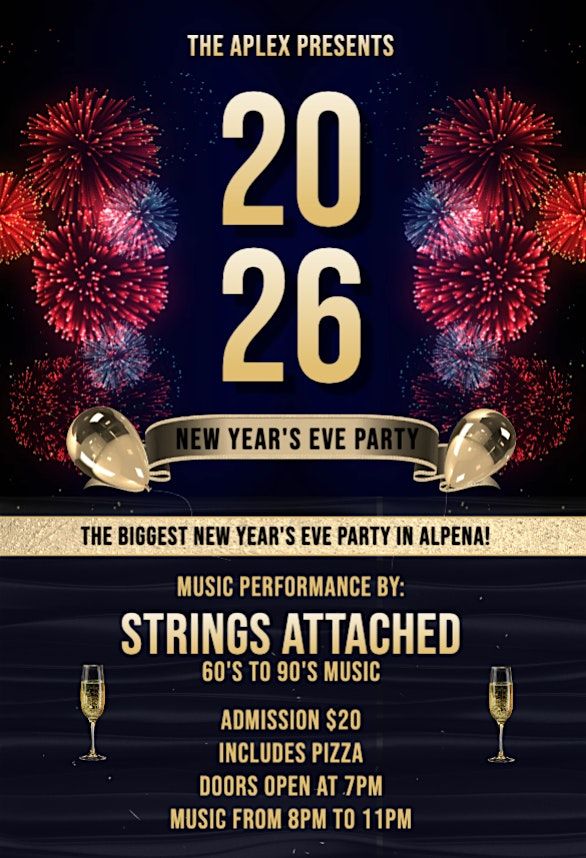 New Year's Eve Party with music by Strings Attached (60's to 90's music), 31 December | Event in Alpena | AllEvents