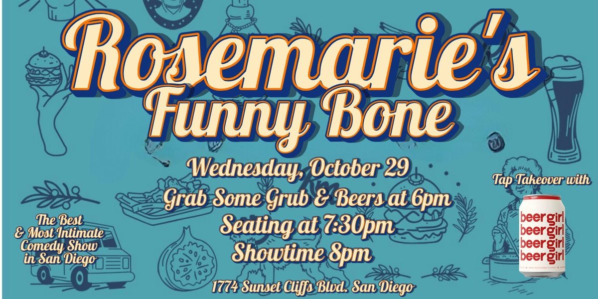 Rosemarie's Funny Bone, 29 October | Event in San Diego | AllEvents