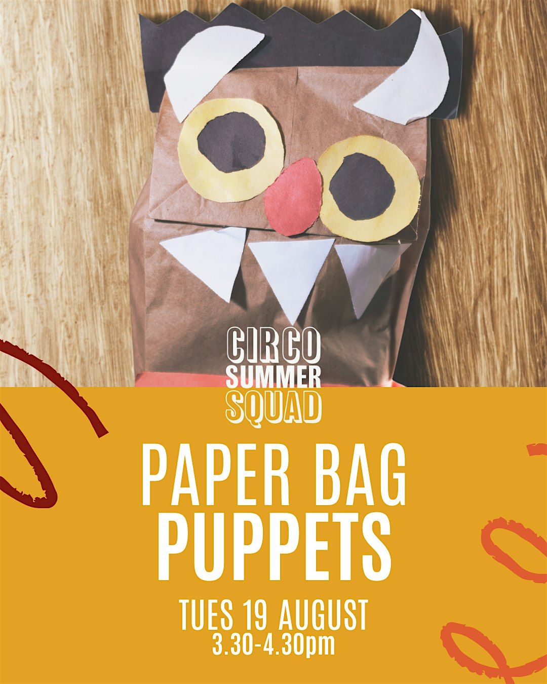 Paper Bag Puppet Making at Circo Brasserie!, 19 August | Event in Cheltenham | AllEvents