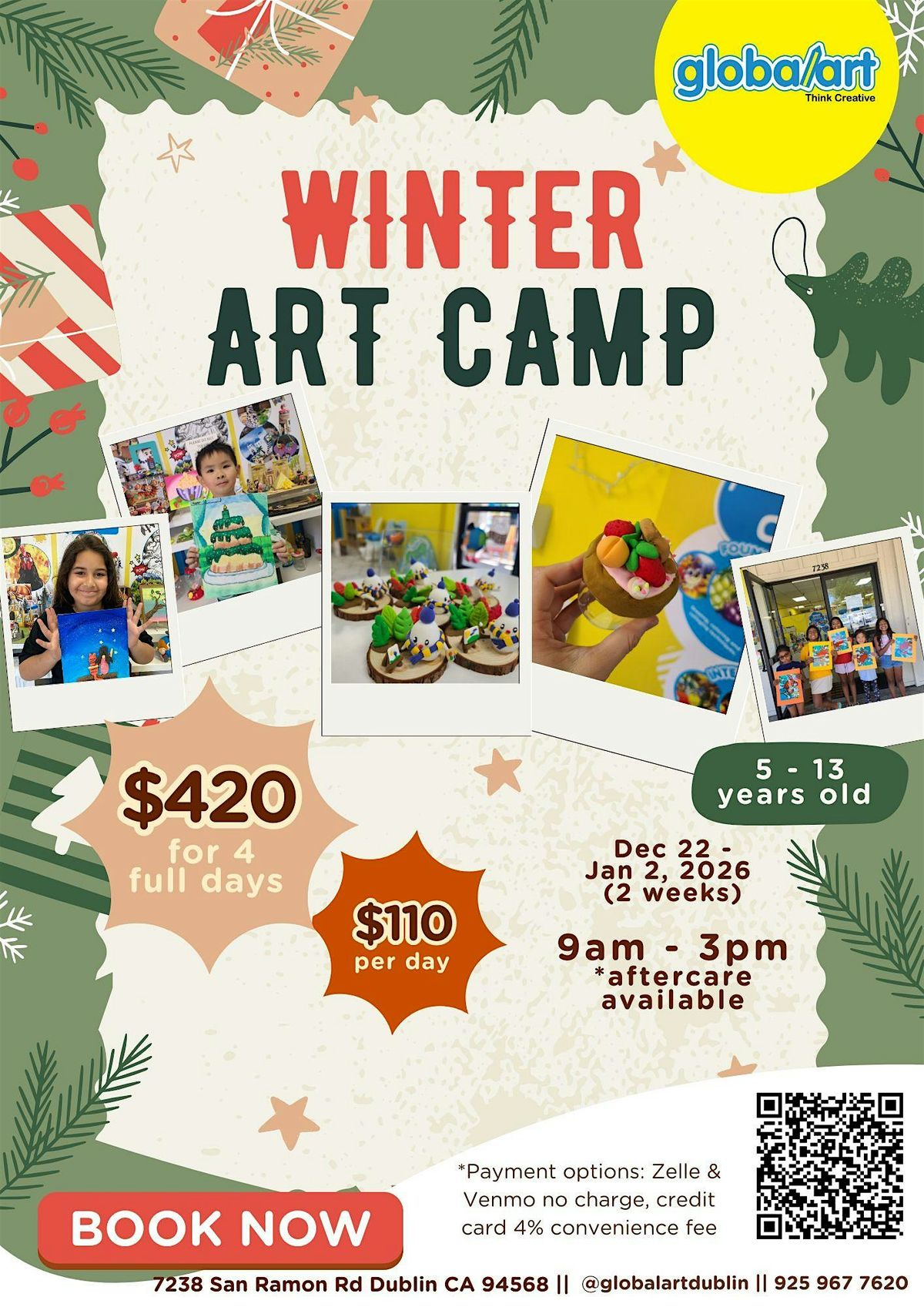 Global Art Dublin Thanksgiving Winter Art Camp, 22 December | Event in Dublin | AllEvents