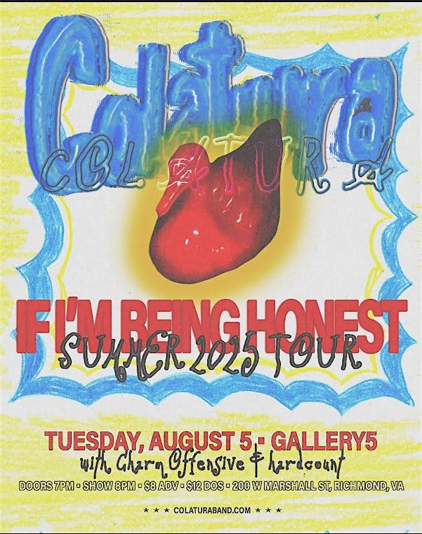 Colatura 'If I'm Being Honest' Summer Tour w/ Charm Offensive & Hardcount, 5 August | Event in Richmond