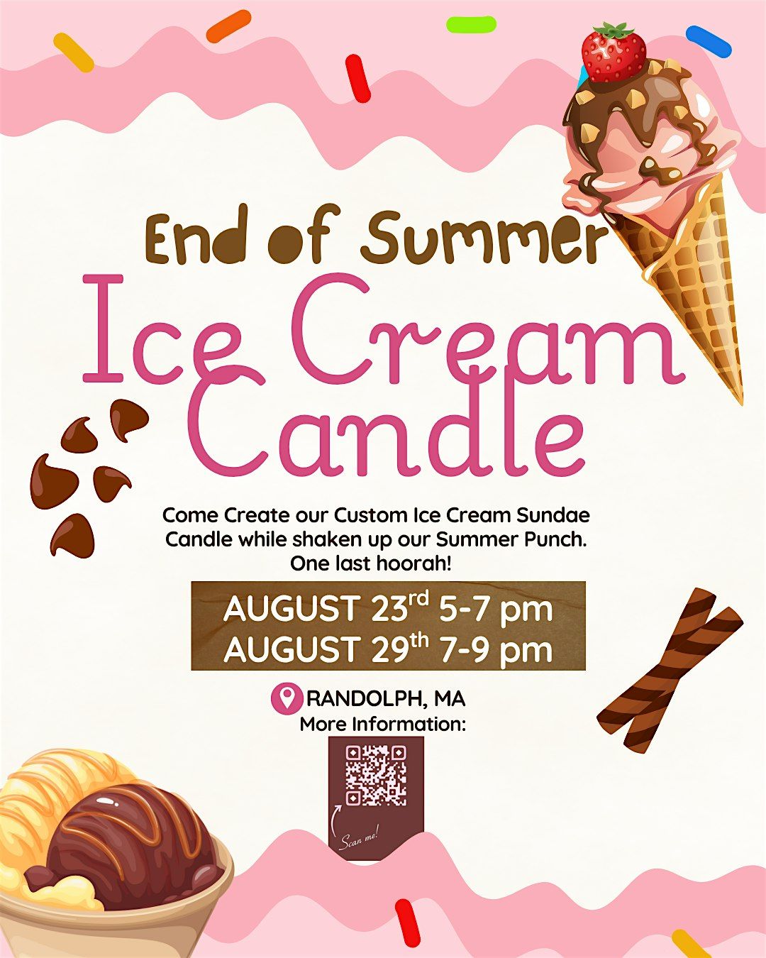 END OF SUMMER CANDLE/MIXOLOGY BANG!, 23 August | Event in Randolph | AllEvents
