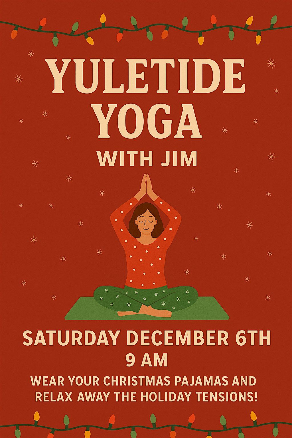 Yuletide Yoga with Jim, 6 December | Event in Wheeling | AllEvents