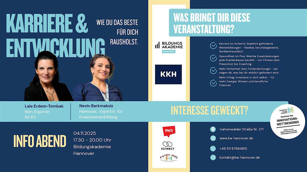 Karriere & Entwicklung, 4 November | Event in Hannover | AllEvents