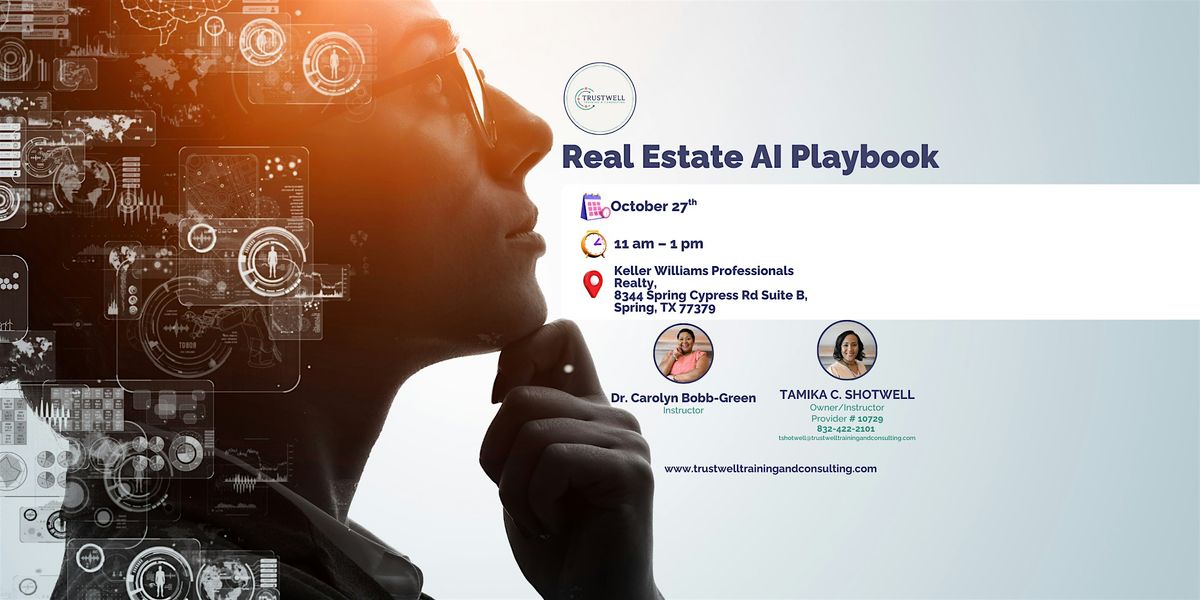 Real Estate AI Playbook, 27 October | Event in Spring | AllEvents