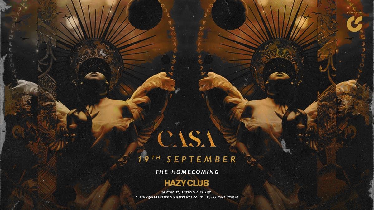 CASA | Freshers Launch | Hazy Club, 19 September | Event in Sheffield | AllEvents