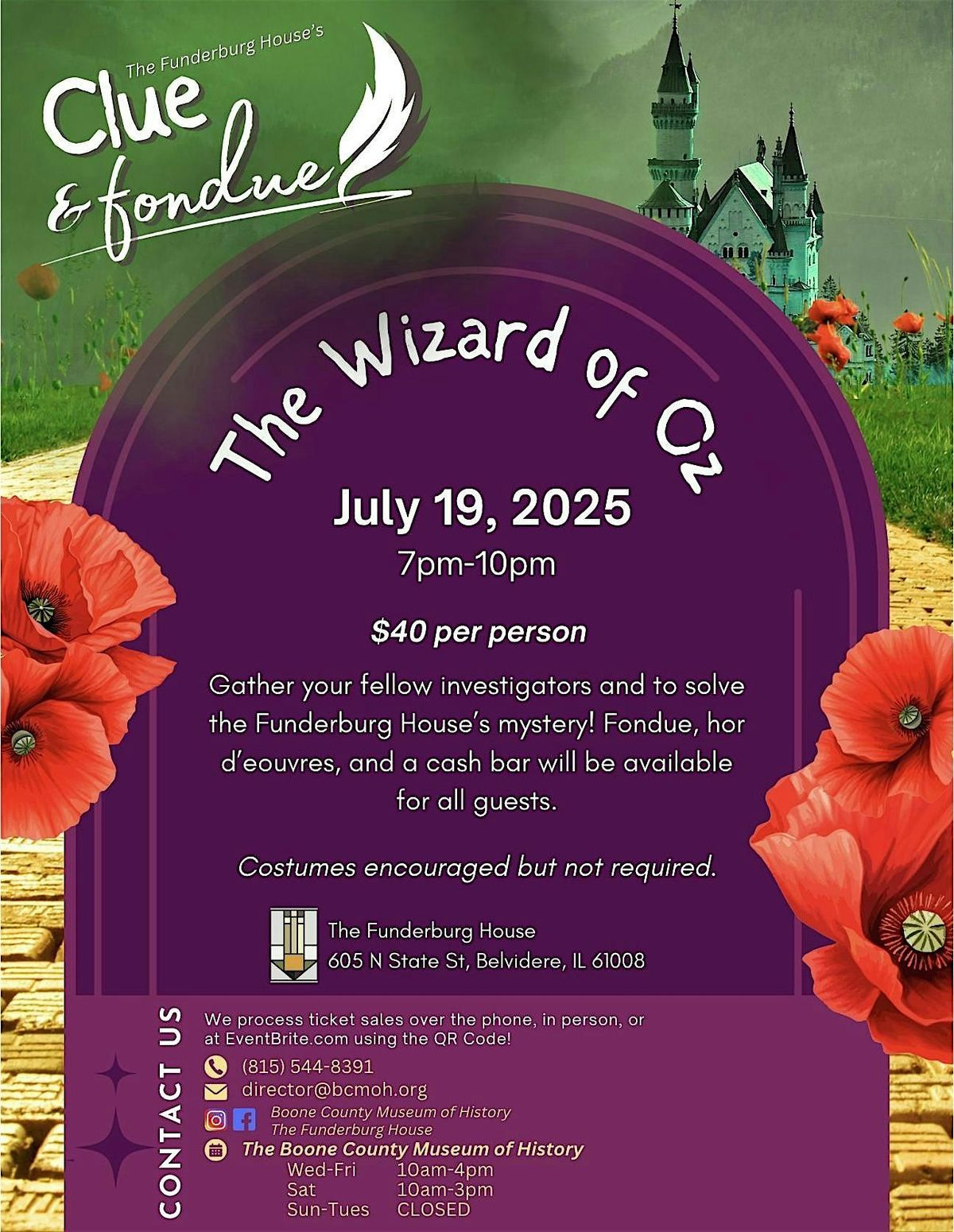 Clue and Fondue, 19 July | Event in Belvidere | AllEvents