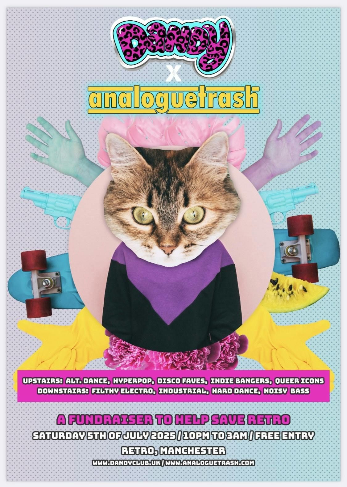 dandy x analoguetrash: a fundraiser to help save Retro!, 5 July | Event in Manchester | AllEvents