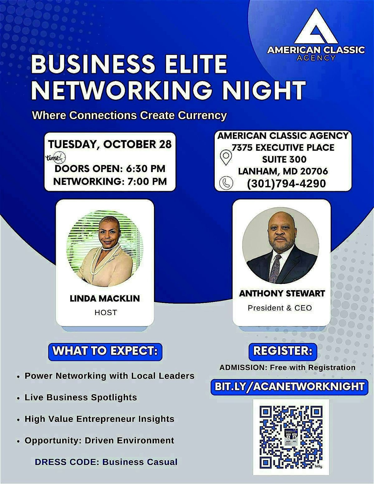 Business Elite Networking Night, 28 October | Event in Lanham | AllEvents