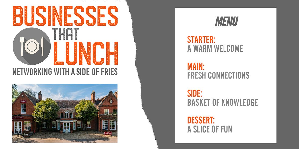Businesses That Lunch - Ipswich Launch Event - November 2025, 12 November | Event in Ipswich | AllEvents