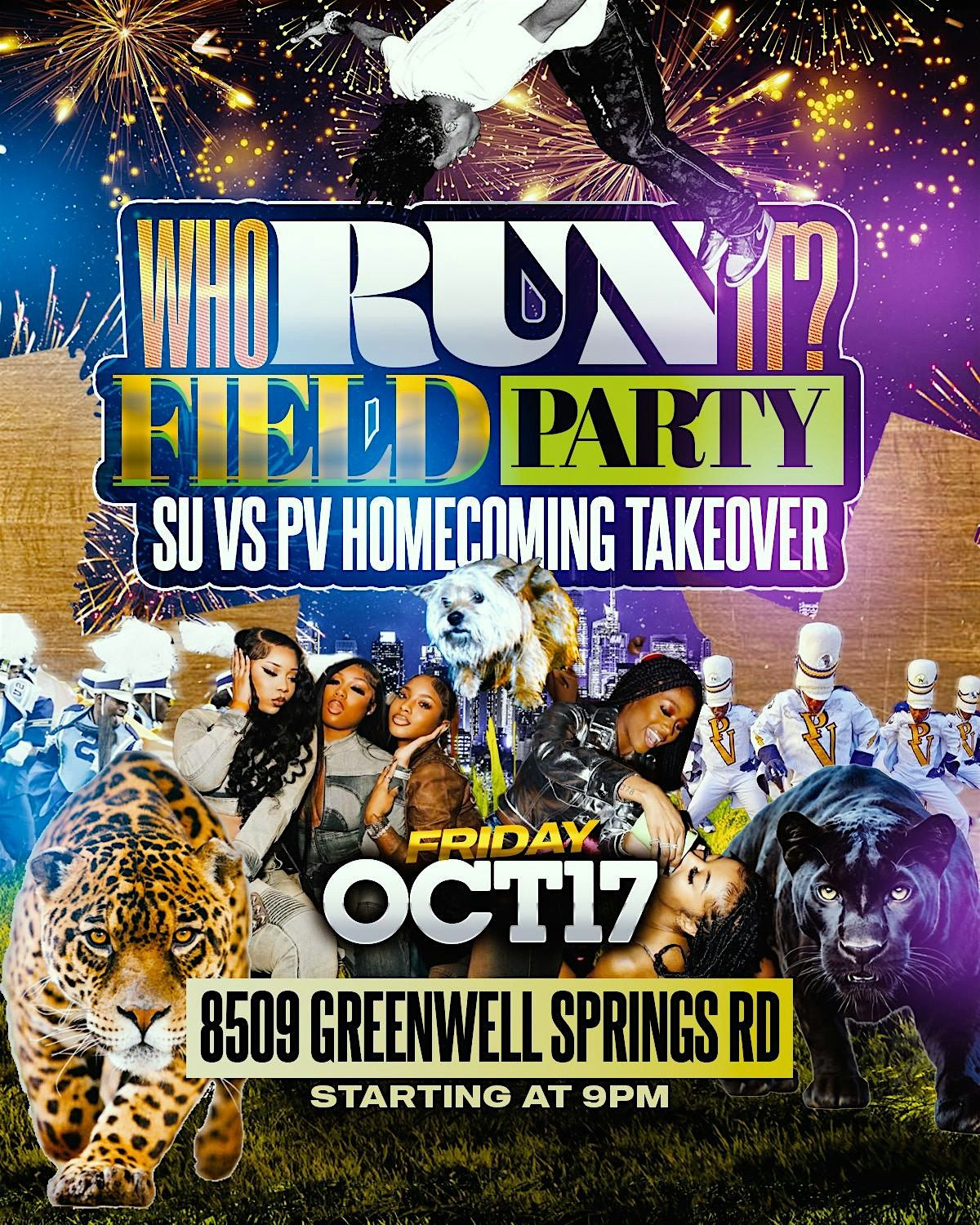 Su Vs. Pv Homecoming Field Party, 17 October | Event in Baton Rouge | AllEvents