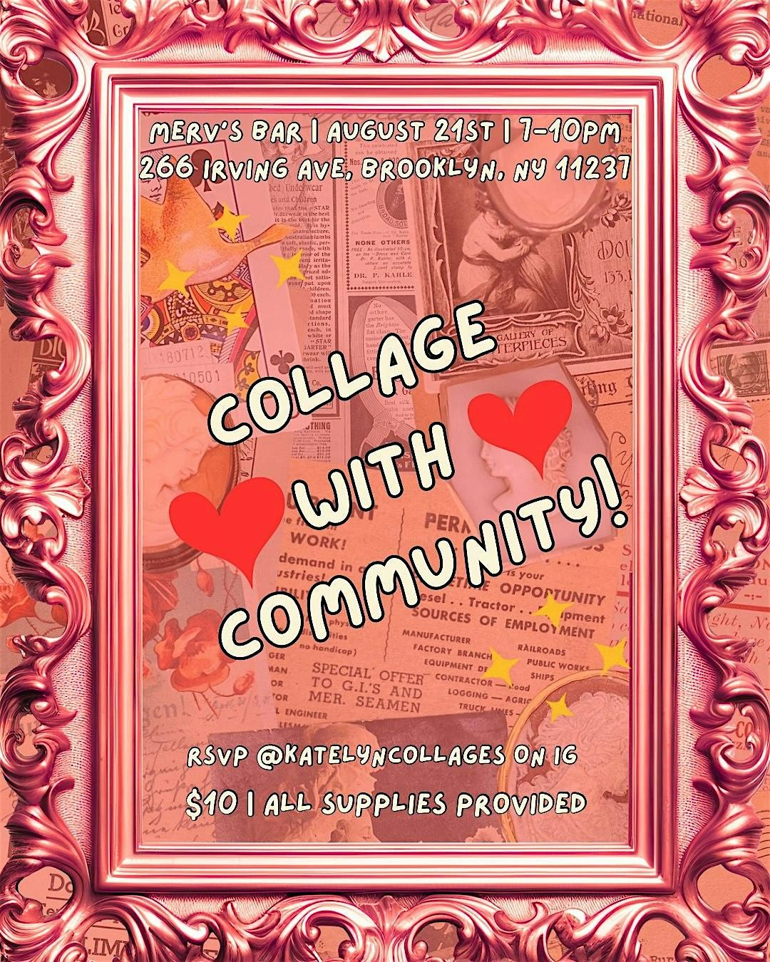 Collage with Community, 21 August | Event in Brooklyn | AllEvents