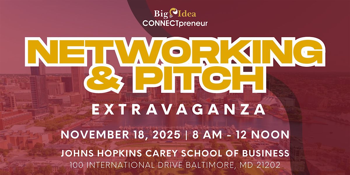 Big Idea CONNECTpreneur Baltimore Forum - Nov 18 IN PERSON, 18 November | Event in Baltimore | AllEvents