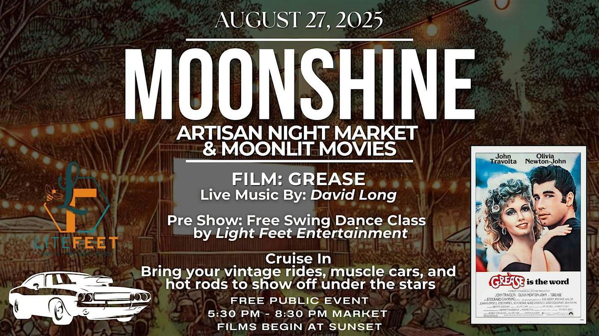 Grease- Moonshine Artisan Market & Moonlit Movie, 27 August | Event in Spokane | AllEvents