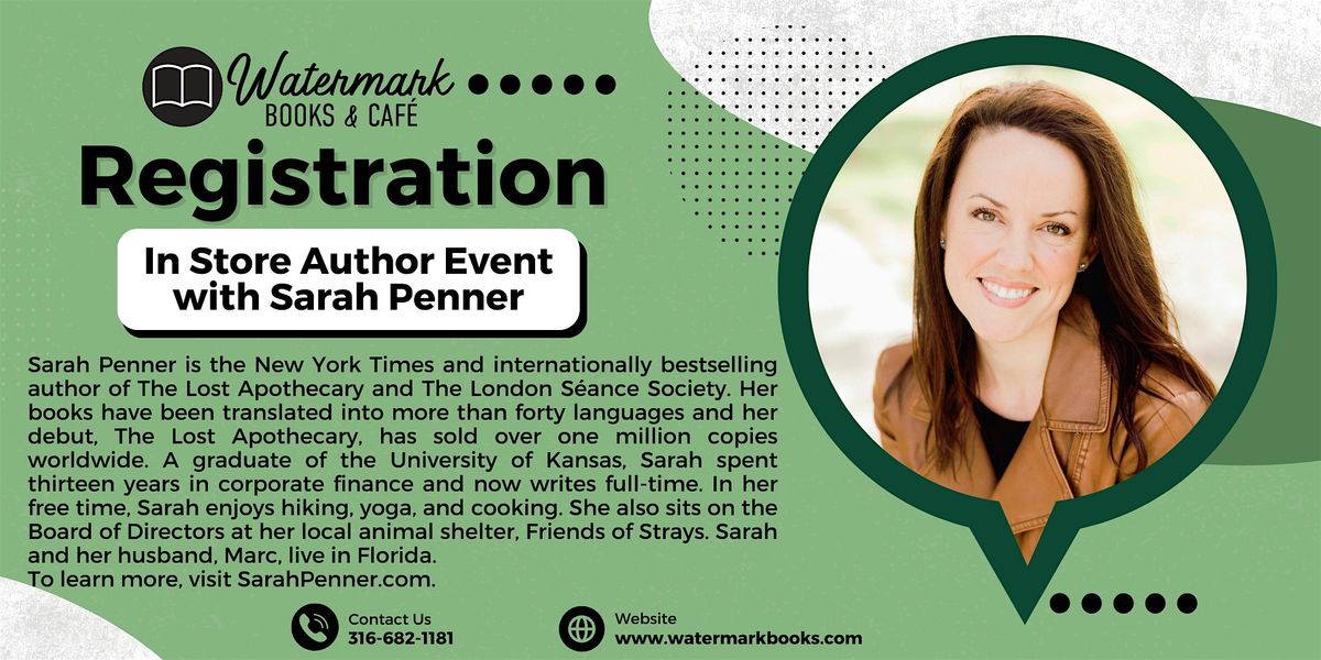 In Store Event with Sarah Penner for The Amalfi Curse, 4 May | Event in Wichita | AllEvents