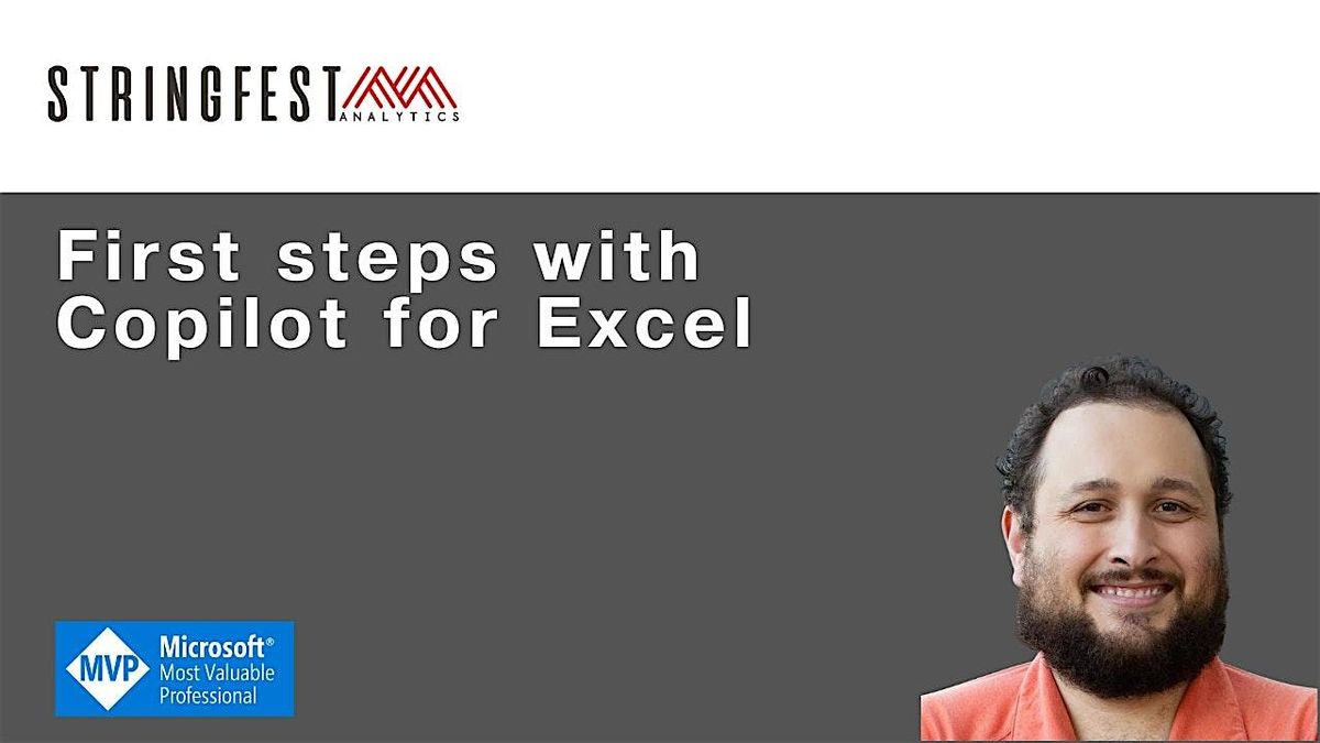 First steps with Copilot for Excel, 10 September | Online Event | AllEvents