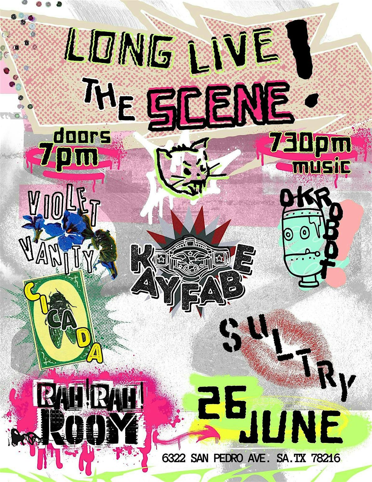 LONG LIVE THE SCENE!- CICADA, KAYFABE & FRIENDS!-Live at Rah! Rah! Room ...